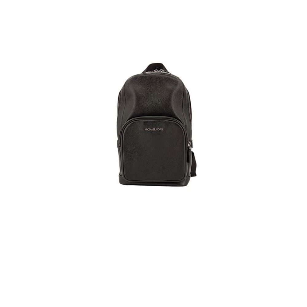Michael Kors Men Cooper Pebbled Leather Sling Pack Black OS